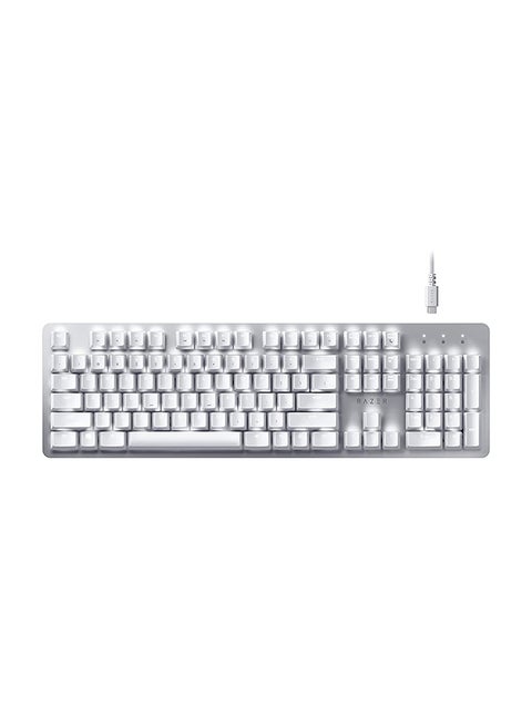 Razer Pro Type - Wireless Mechanical Productivity Keyboard, Razer Orange Mechanical Switches, Fully Programmable Keys, Bluetooth and Wireless Connectivity, Durable for Up to 80 Million Keystrokes - Mercury White
