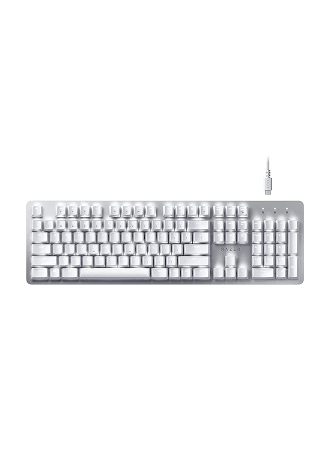 RAZER - Razer Pro Type - Wireless Mechanical Productivity Keyboard, Razer Orange Mechanical Switches, Fully Programmable Keys, Bluetooth and Wireless Connectivity, Durable for Up to 80 Million Keystrokes - Mercury White - Image 1