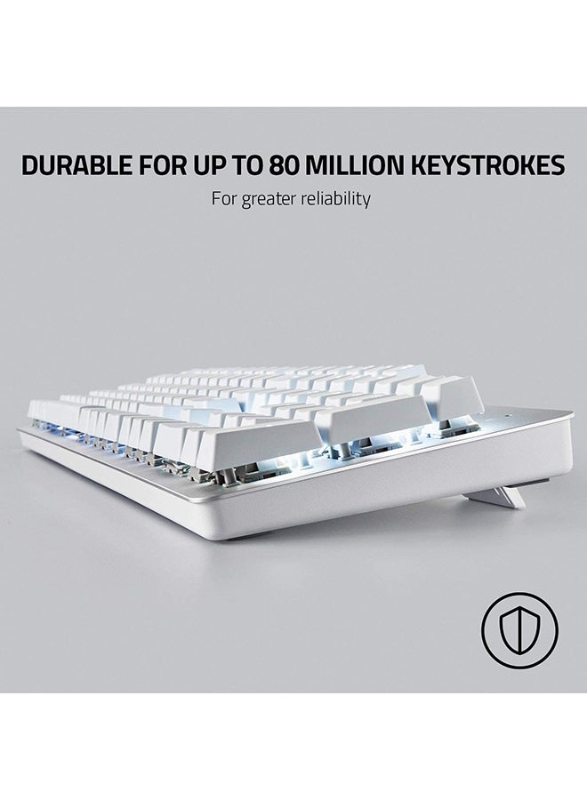 RAZER - Razer Pro Type - Wireless Mechanical Productivity Keyboard, Razer Orange Mechanical Switches, Fully Programmable Keys, Bluetooth and Wireless Connectivity, Durable for Up to 80 Million Keystrokes - Mercury White - Image 1