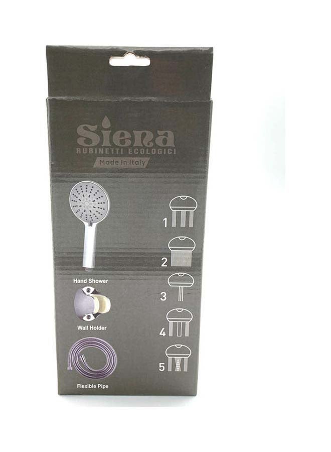 سيينا طقم دشّ يدوي فضي - Image 4