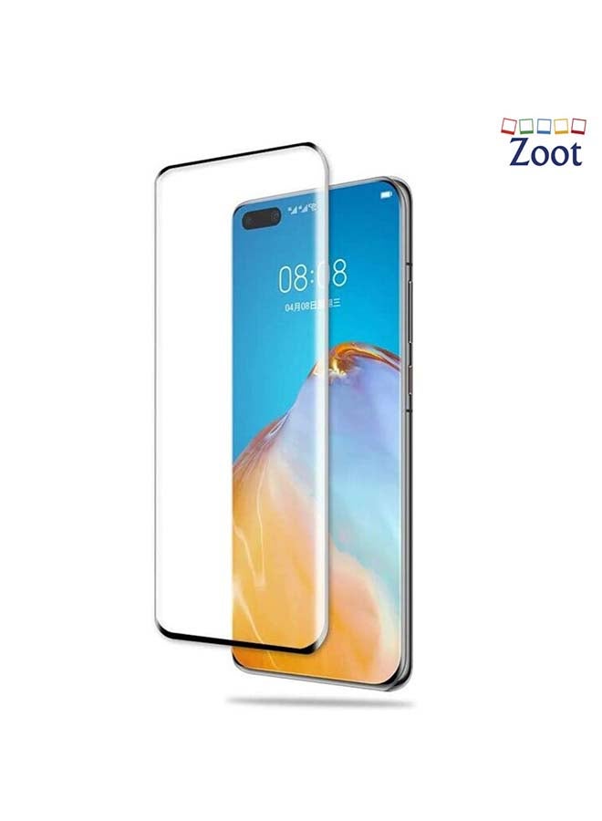 Zoot Tempered Glass Screen Protector Compatible For Huawei P40 Pro Black - Image 1