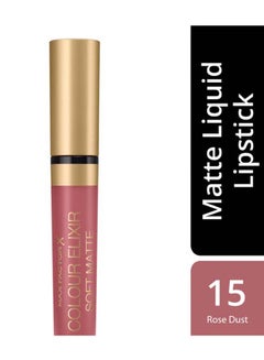 Max Factor Colour Elixir Soft Matte Lipstick – 015 –Rose Dust  - Image 4