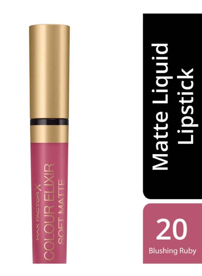 Max Factor Colour Elixir Soft Matte Lipstick – 020 –Blushing Peony  - Image 4
