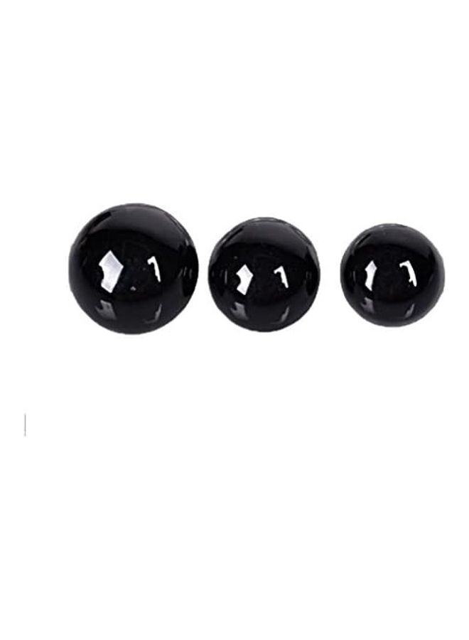 Luzen 25-Piece Plastic DIY Eyes Black