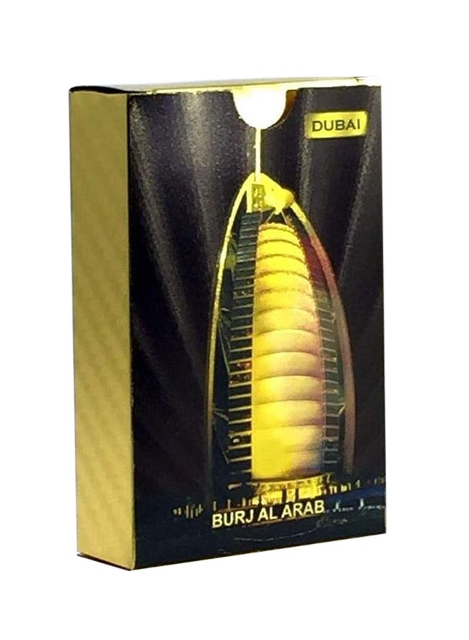 رويال بطاقة لعب جديدة متينة ومقاومة للماء مطلية بالذهبي بتصميم برج العرب 5.7x8.8سم - Image 1