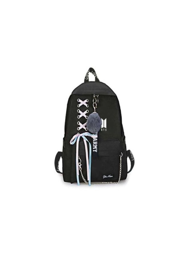 BTS Canvas Army School Backpack Black