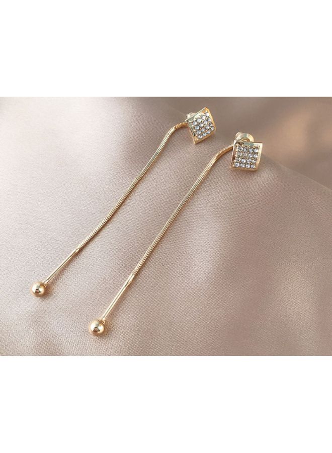 J&J 925 Silver Needle Korean Style Square Earrings  - Image 4