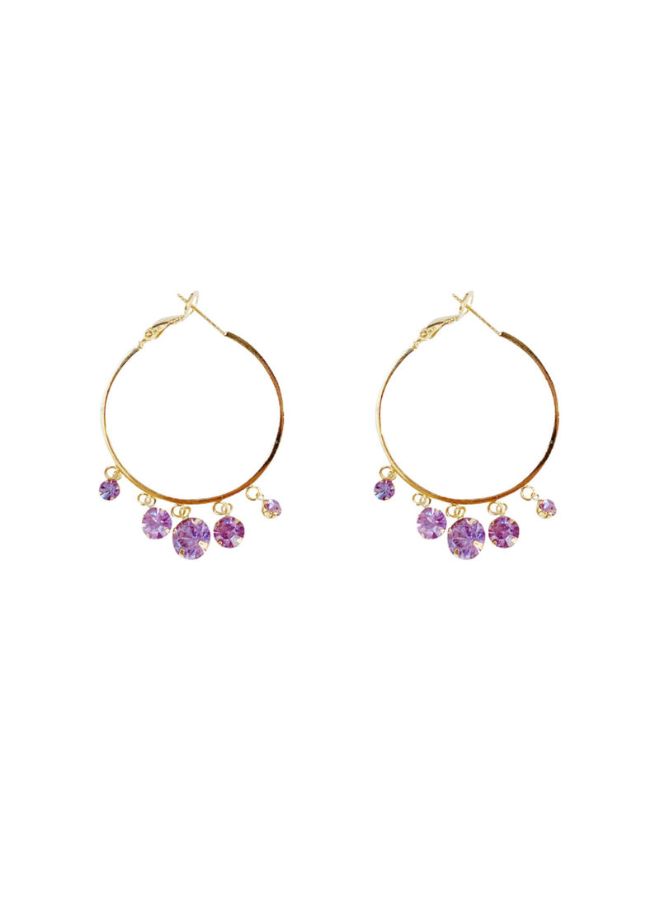 J&J - 925 Silver Needle Diamond Tassel Earrings - Image 1