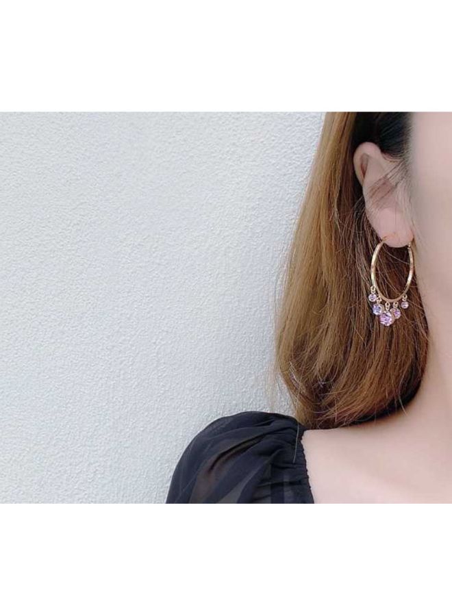 J&J - 925 Silver Needle Diamond Tassel Earrings - Image 1