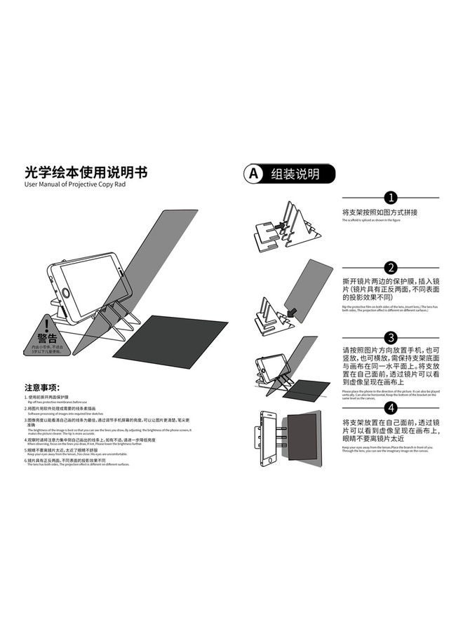 Generic Painting Sketch Assistant Optical Copy Painting Tool Kit Black  - Image 4