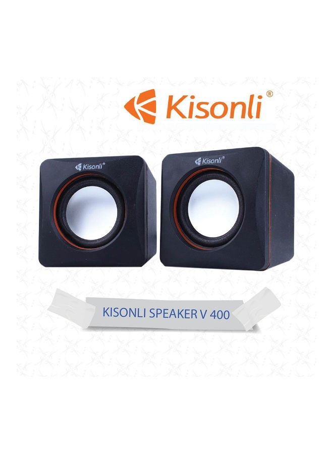 Kisonli 2-Piece USB Input Portable Mini Speaker Set Black - Image 5