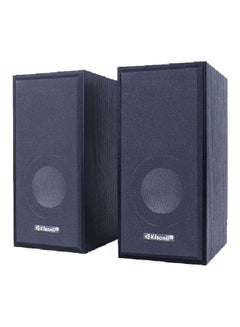 2-Piece USB Input Portable Mini Speaker Set Black