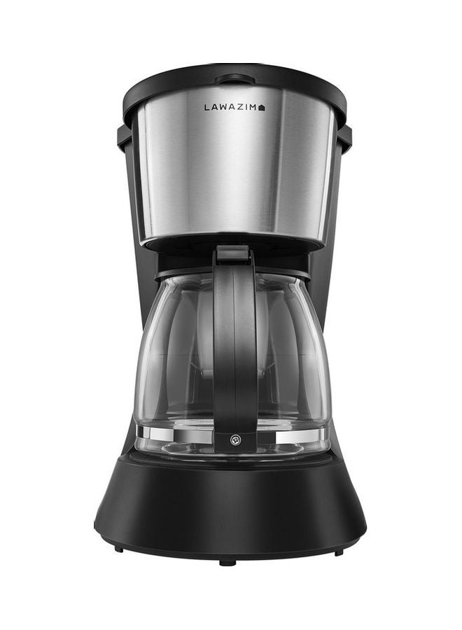 LAWAZIM 12-Cup Drip Coffee Maker With Reusable And Removable Filter 1000.0 W 05-2411-02 Silver/Black  - Image 1