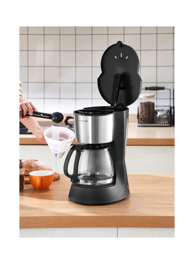 LAWAZIM 12-Cup Drip Coffee Maker With Reusable And Removable Filter 1000.0 W 05-2411-02 Silver/Black  - Image 5