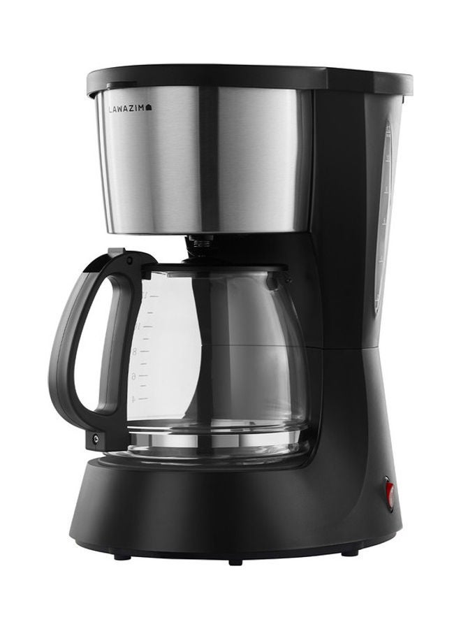 LAWAZIM 12-Cup Drip Coffee Maker With Reusable And Removable Filter 1000.0 W 05-2411-02 Silver/Black  - Image 2