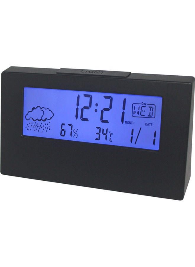 Electronic Clock Black 14.00*3.50*8.00cm - Image 1