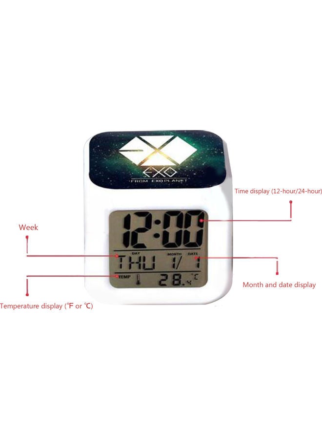 Electronic Clock Black/White 9.00*9.00*9.00cm - Image 5