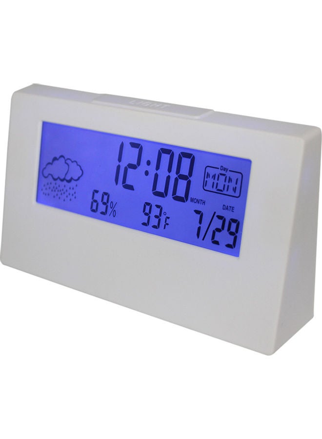Electronic Clock White 14.00*3.50*8.00cm - Image 1