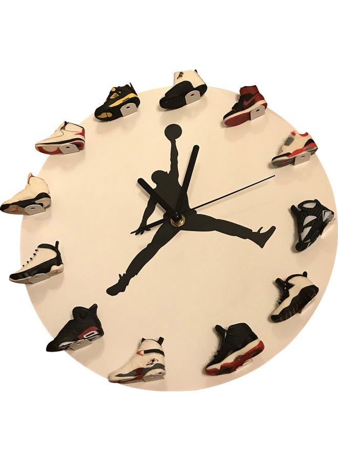 Designed Wall Clock Beige/Black 30x5x30cm 