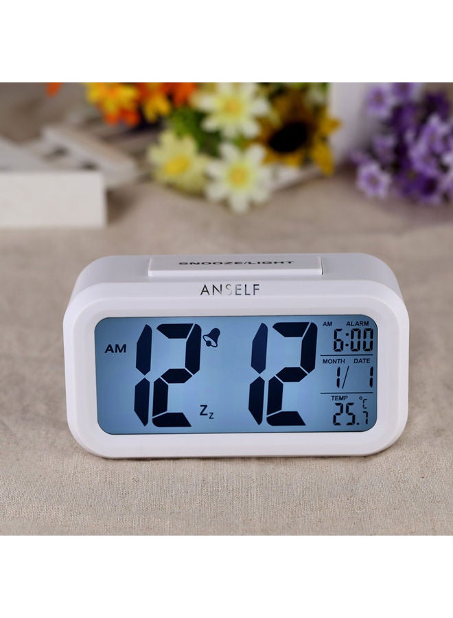 Digital Clock White 14.90*5.50*9.00cm - Image 3