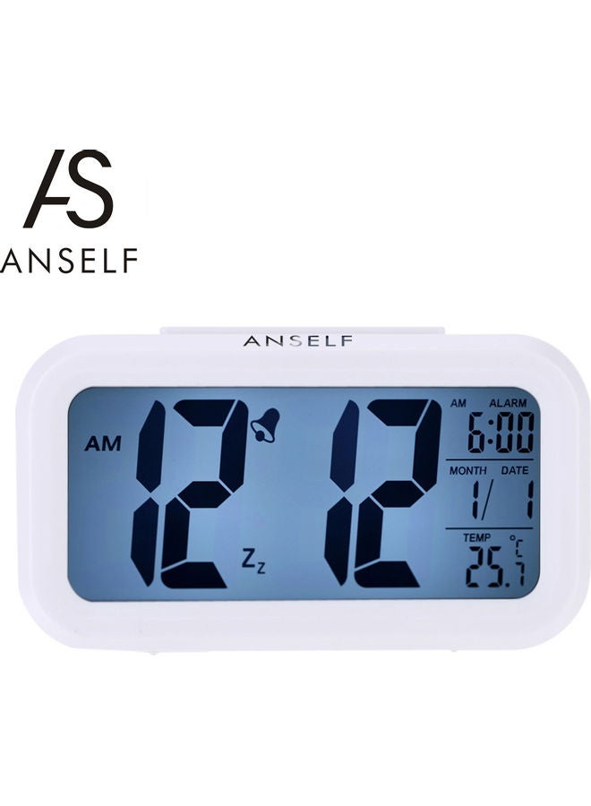 Digital Clock White 14.90*5.50*9.00cm - Image 1