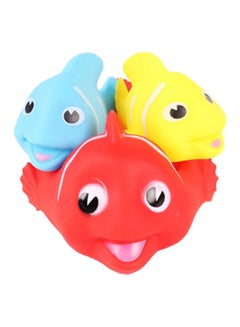 3 Pcs Clown Fish Squeaky Toy