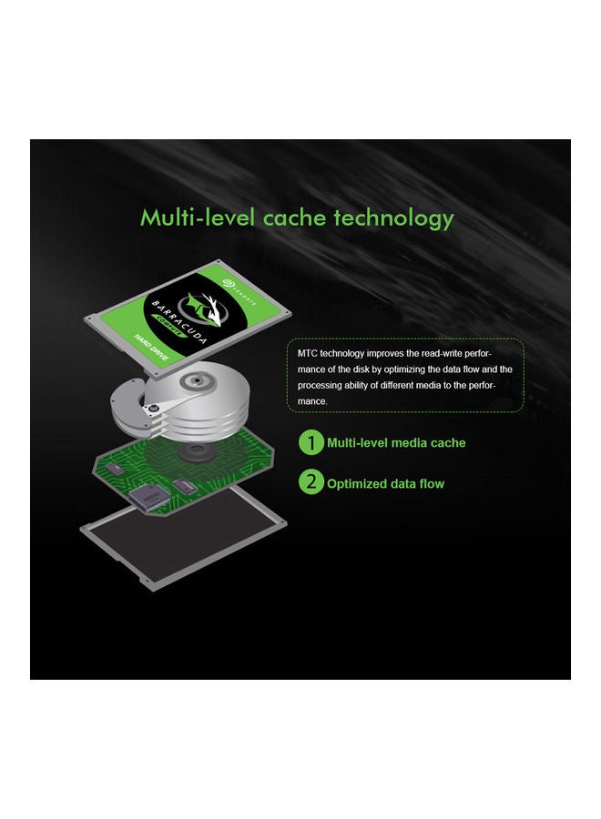 Seagate - BarraCuda Series ST4000DM004 3.5 inch Mechanical Hard Disk SATA Internal HDD 4TB 5400RPM 256MB Cache for PC/Mac 4 TB - Image 1