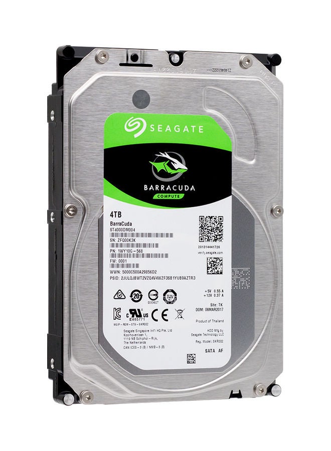 Seagate - BarraCuda Series ST4000DM004 3.5 inch Mechanical Hard Disk SATA Internal HDD 4TB 5400RPM 256MB Cache for PC/Mac 4 TB - Image 1
