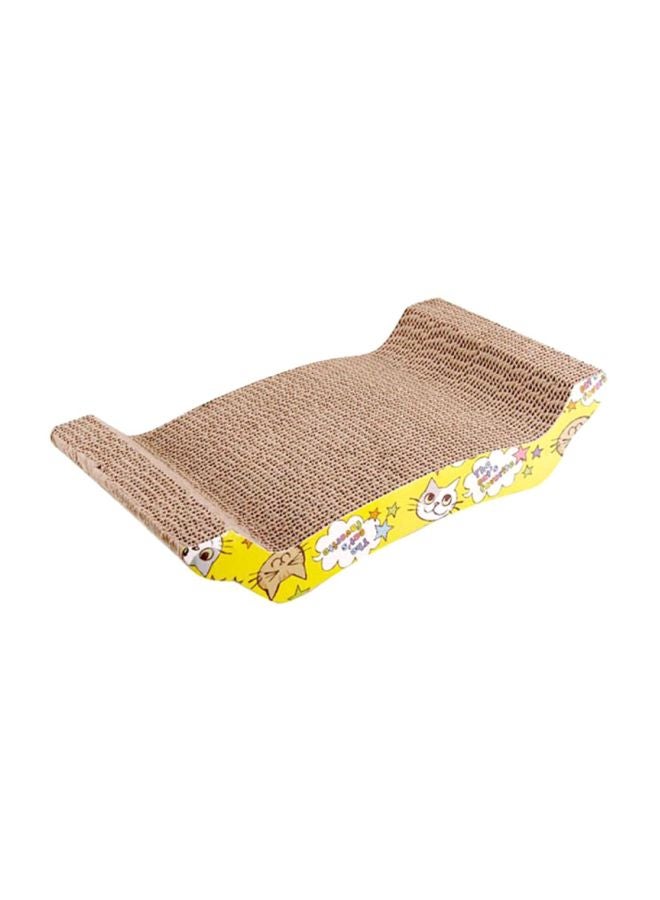 Corrugated Scratch Board Pad Brown/Yellow/White - Image 1