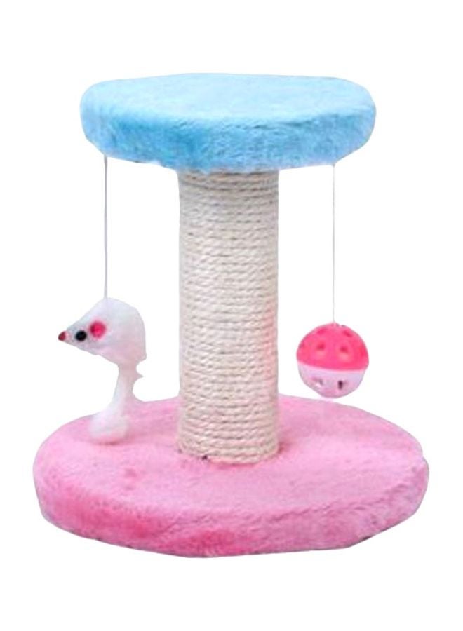 Generic Spring Seat Scratch Board With Mouse Pink/White/Blue 