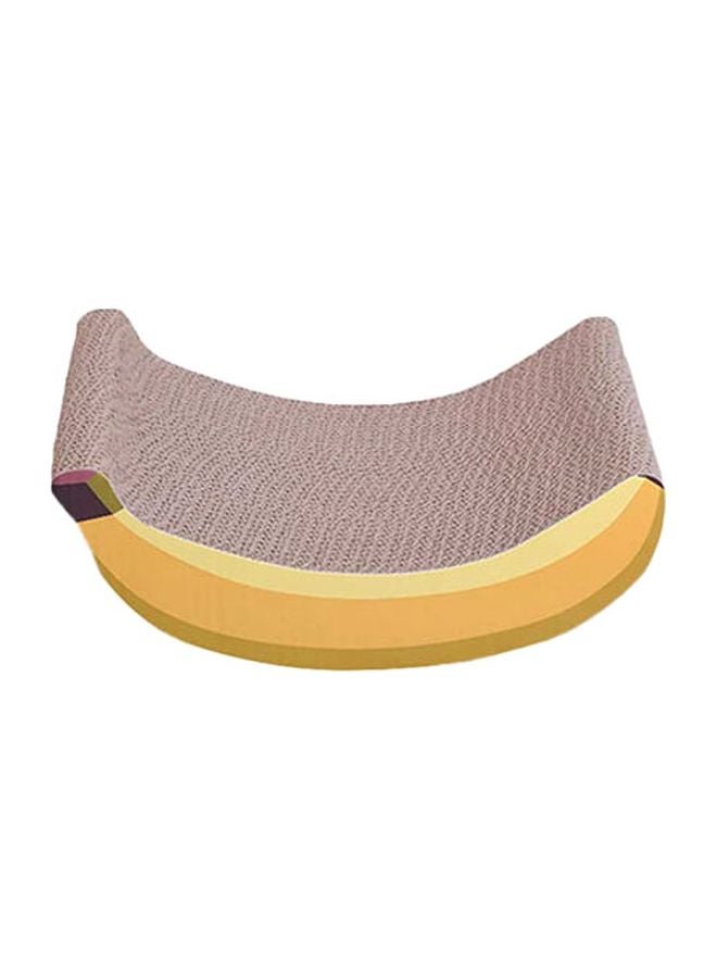 Cat Scratcher Pad Yellow/Beige 31cm - Image 1