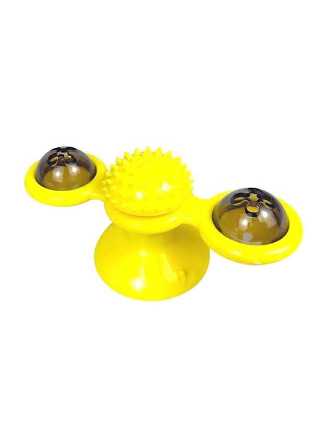 لعبة دوارة تفاعلية للطاحونة الهوائية مع أداة خدش أصفر/شفاف 16x7سم - Image 2