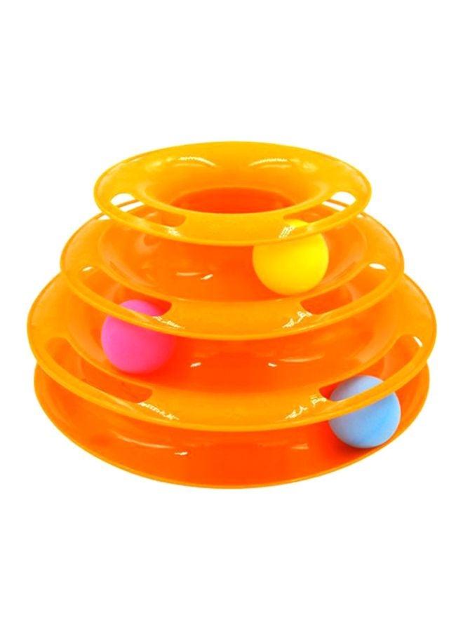 3-Tier Tower Track Toy Orange/Yellow/Pink