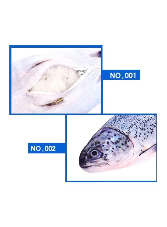 لعبة سمكة للقطط أسود/أبيض 30سم - Image 2