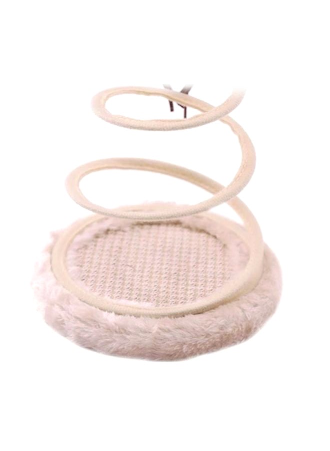 دمية الفأر القافز من القطيفة بيج - Image 3