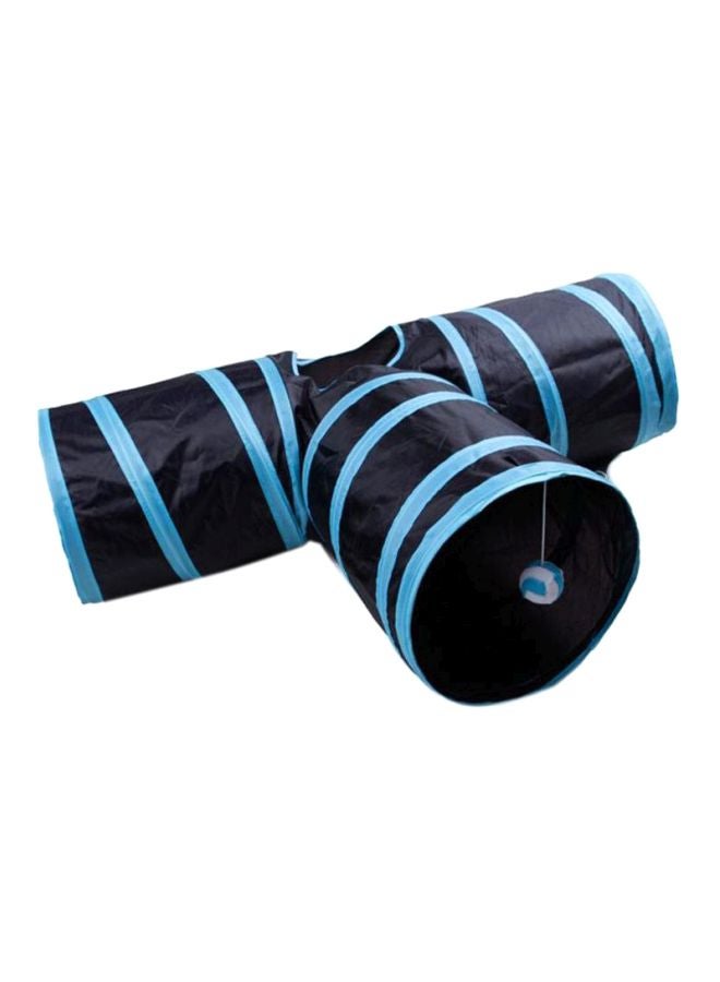 لعبة النفق قابلة للطي مع كرة الأسود / الأزرق