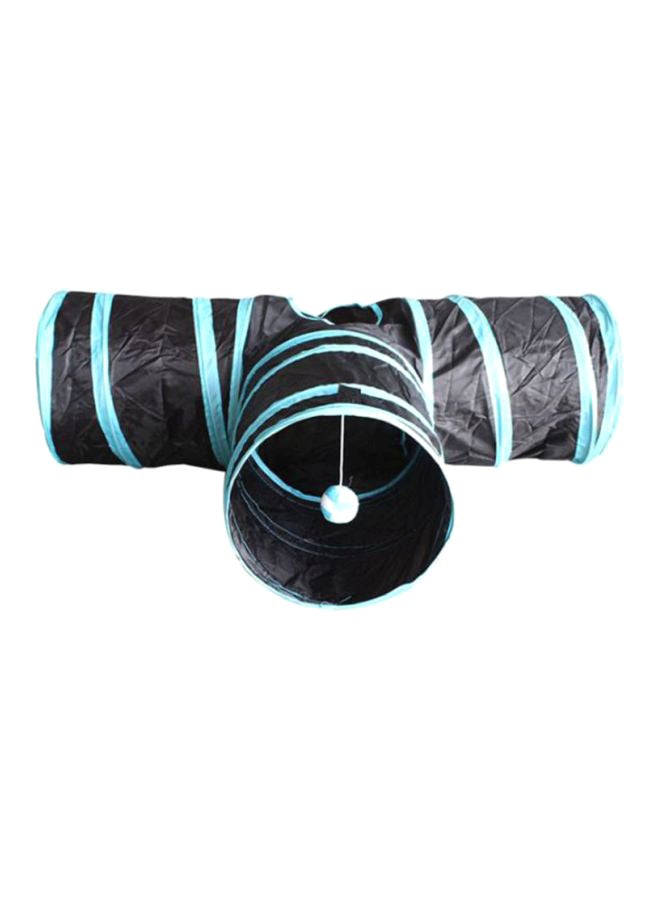Generic 3-Way Tunnel Toy With Ball Black/Blue  - Image 2