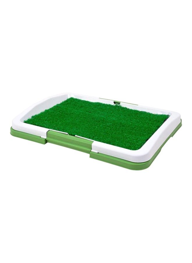 Indoor Grass Potty Training Patch Green/White 46.5x6.5x34.5cm - Image 1