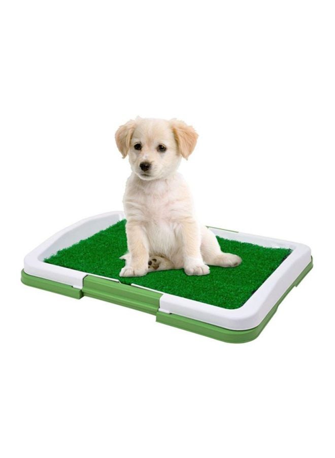 Indoor Grass Potty Training Patch Green/White 46.5x6.5x34.5cm - Image 2