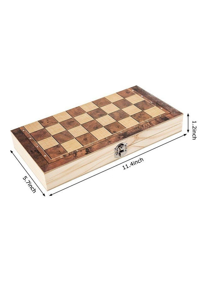 3-In-1 Wooden Chess, Checkers And Backgammon Suit - Image 2