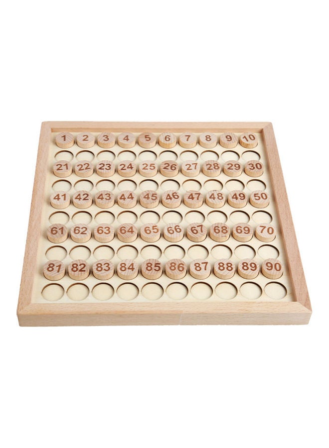 Wooden 1-100 Cognitive Numbers Board Game - Image 3