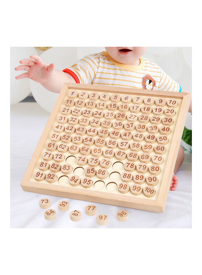 Wooden 1-100 Cognitive Numbers Board Game - Image 5