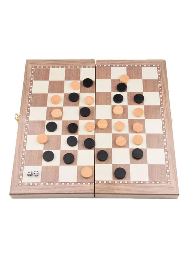 3-In-1 Wooden Chess, Checkers And Gomoku Suit - Image 5