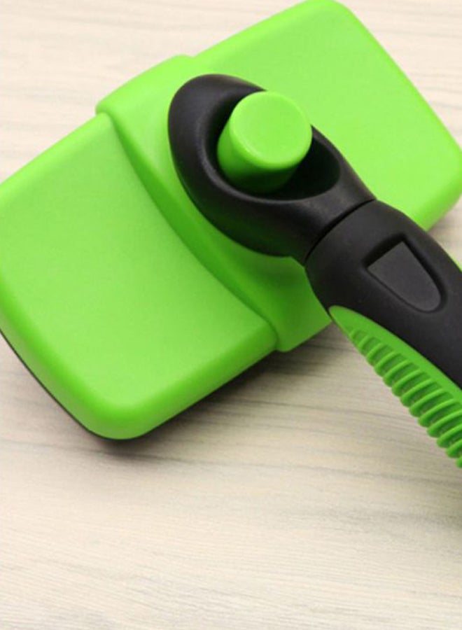 Self Cleaning Slicker Brush Comb Green/Black 23cm - Image 2