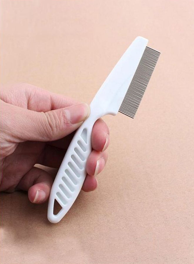 Hair Flea Comb White 5.5x1.5cm - Image 3