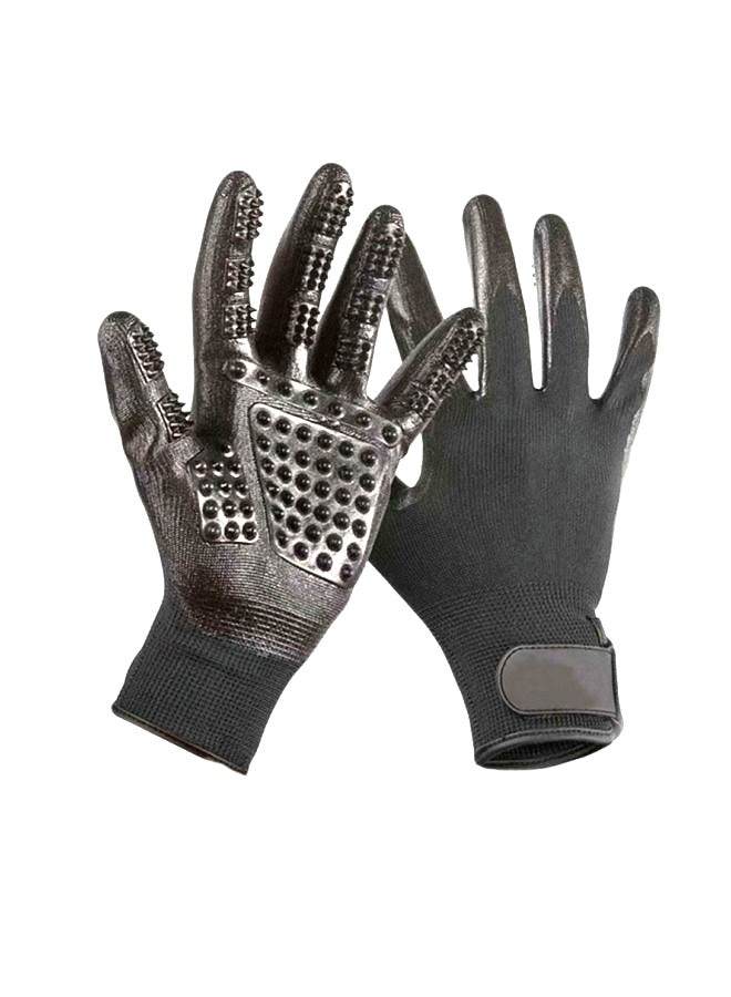 Generic Pet Grooming Gloves Black - Image 1