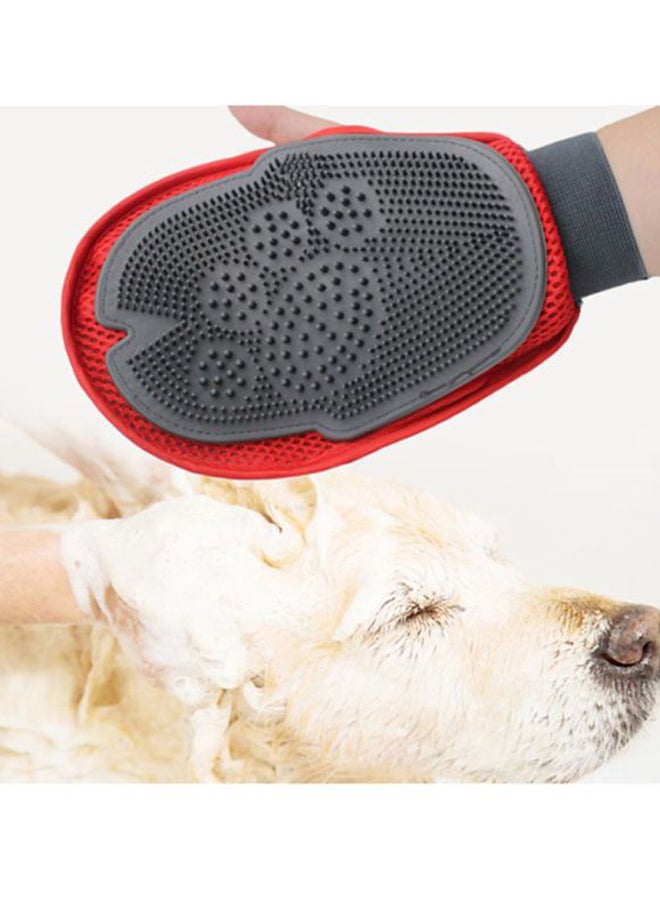 Generic Pet Grooming Glove Red/Grey - Image 3