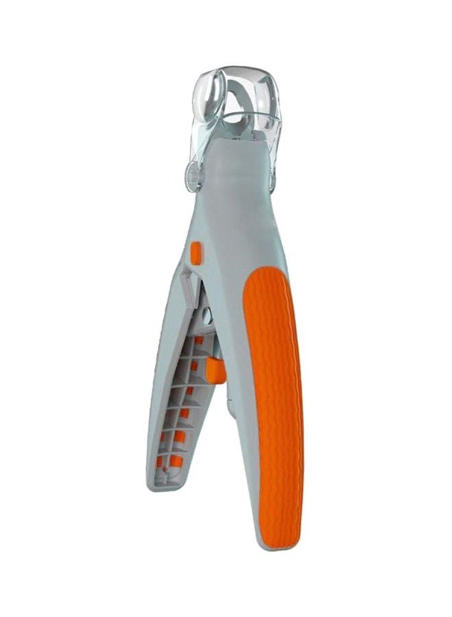 Nail Trimmer With LED Light Silver/Orange - Image 2