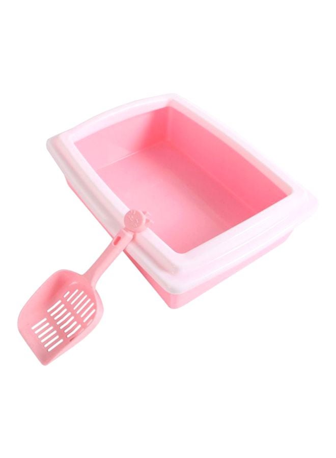 Generic Litter Basin With Pan Scoop Pink 11x38x29cm 