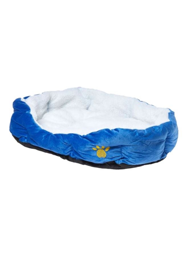 High Rise Pet Bed Blue/White - Image 1